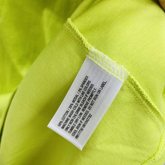 Isabel Maternity by Ingrid & Isabel Size Large Scoop Neck Tank Top in Lime 947 - Picture 8 of 8